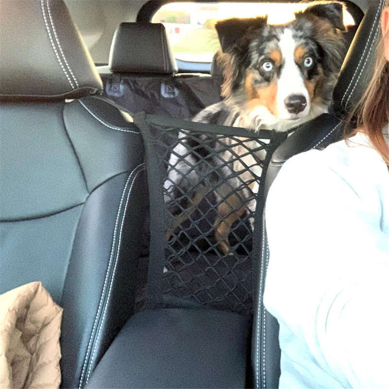 Dog Pet Net Isolation Fence Elastic Safety Travel Cat Pet Back Seat Barrier