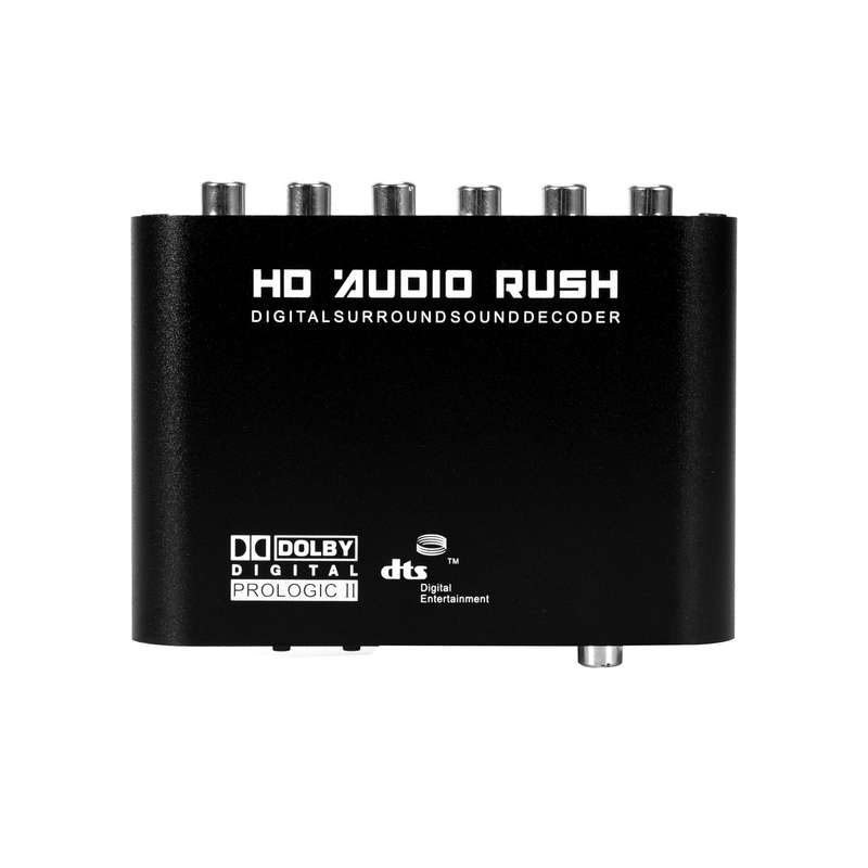 Digital to Analog 5.1 channel Stereo AC3 Audio Converter Optical SPDIF Coaxial AUX 3.5mm to 6 RCA So