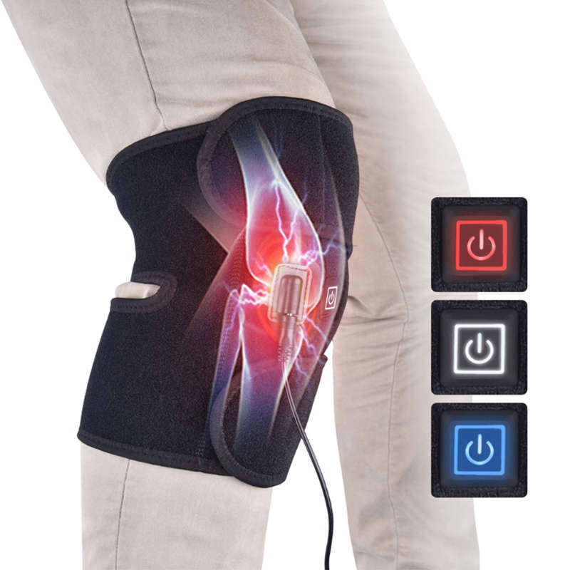 10W Electric Far Infrared Heating Knee Massager Thermal Vibration Physiotherapy