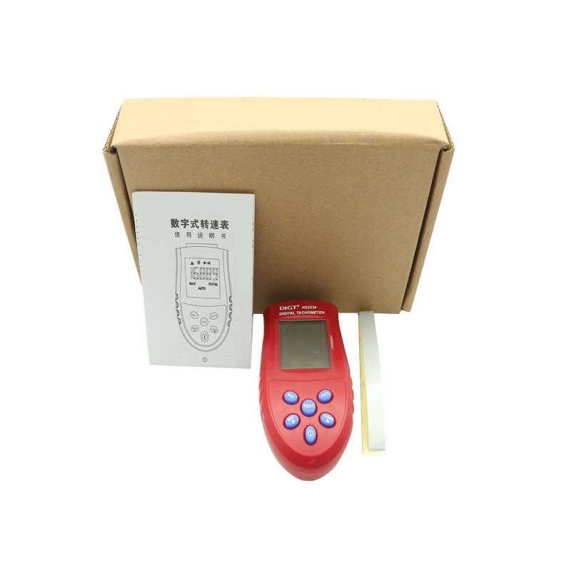 HS2234 Red Digital Laser Tachometer 2.5-99999rpm LCD RPM Test Small Engine Motor Speed Gauge Non-con