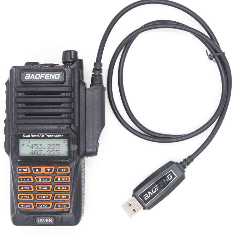 USB Programming Cable Cord CD for Baofeng BF-UV9R Plus A58 9700 S58 N9 Walkie Talkie UV-9R Plus A58