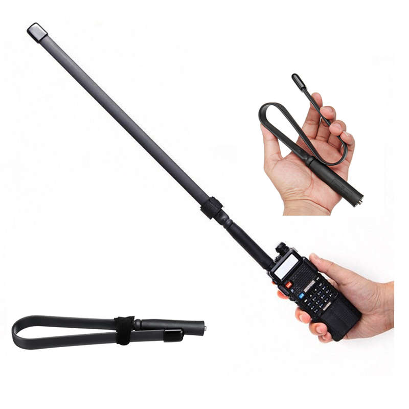 New Tactical Antenna SMA-Female Dual Band VHF UHF 144/430Mhz for Baofeng UV-5R/82