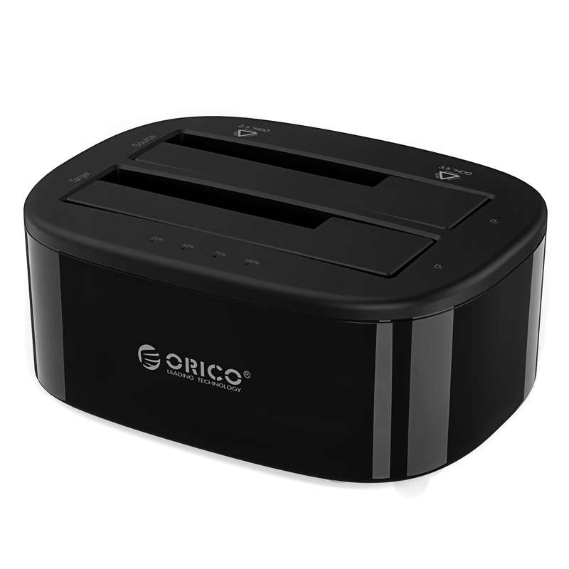 ORICO 6228US3 2.5 / 3.5 inch 2 Bays USB3.0 Hard Drive Docking Station HHD SSD SATA Enclosure Support