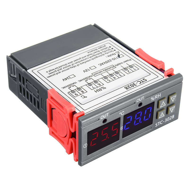 110-220V STC-3018 Digital Temperature Thermostat Controller With Setting Function Value Display C/F