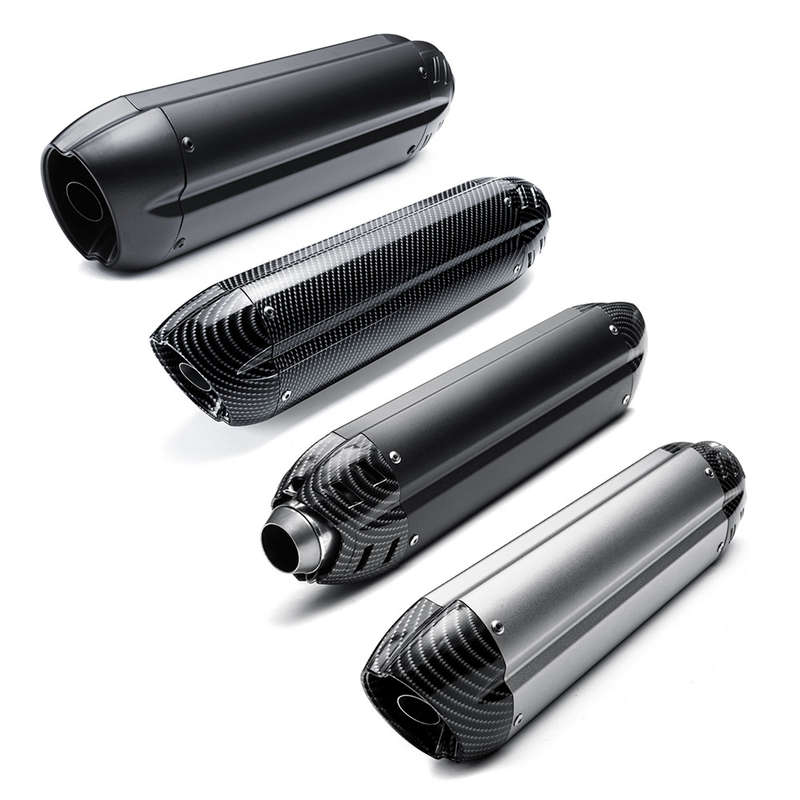 38-51mm 470mm Universal Aluminium Alloy Motorcycle Exhaust Muffler