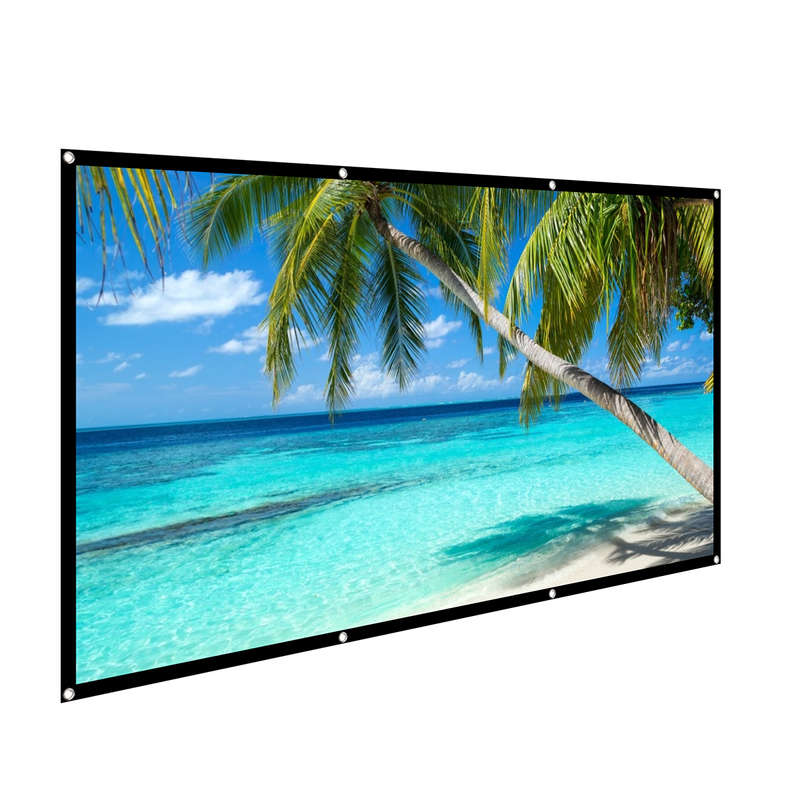 Home HD Screen 120 inch 16: 9 Projector Projection Screen Outdoor Portab