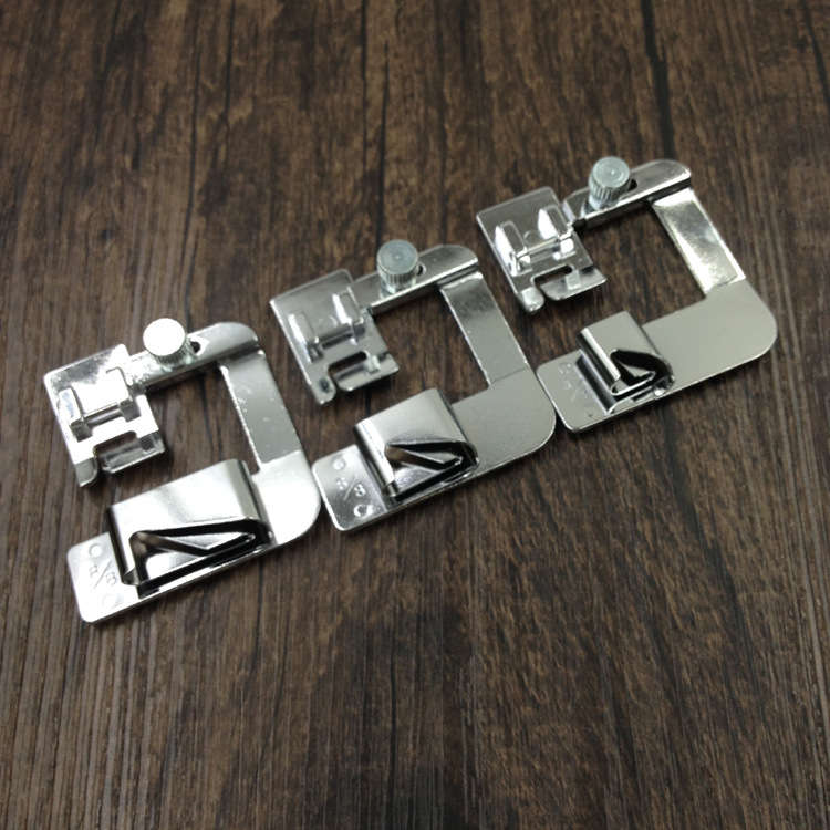 Portable Home Multi-functional household 3 Sizes Rolled Hem Presser Foot
