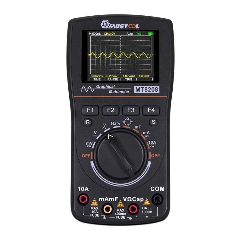 MUSTOOL MT8208 HD Intelligent Graphical Digital Oscilloscope Multimeter