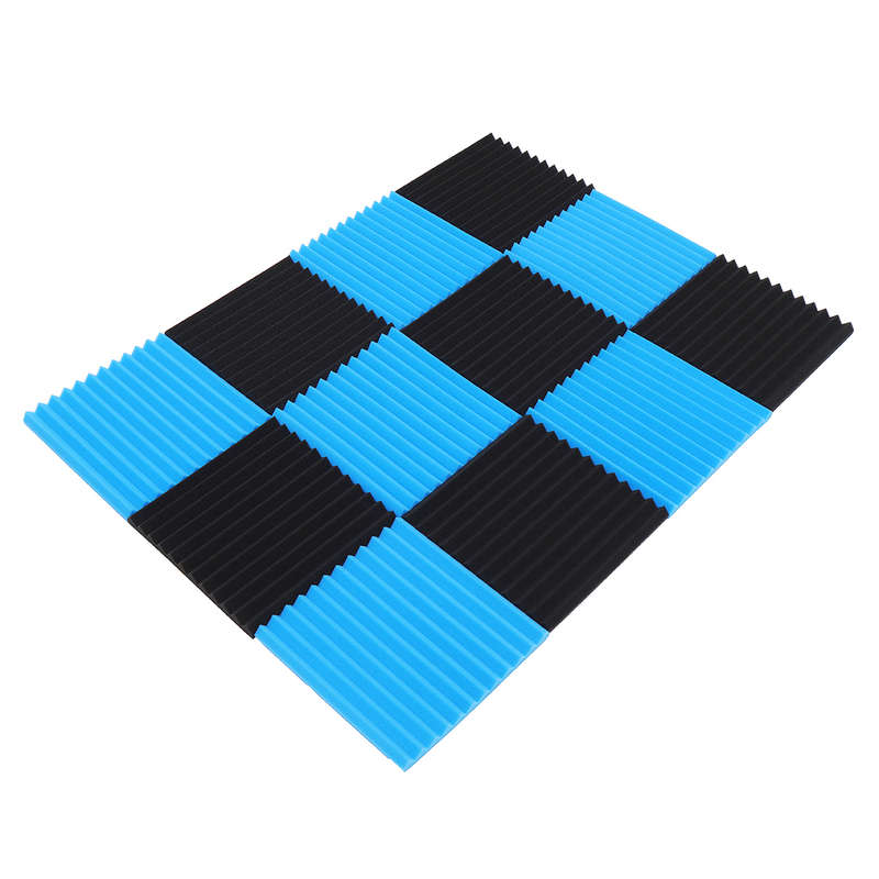 12pcs Acoustic Panels Soundproofing Sound Insulation Cotton Foam Tiles Studio 30*30*2.5cm