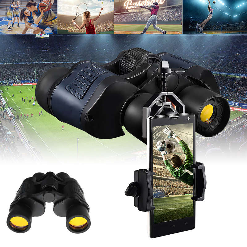 60x60 BAK4 Outdoor Tactical Binocular HD Optic Night Vision 3000M
