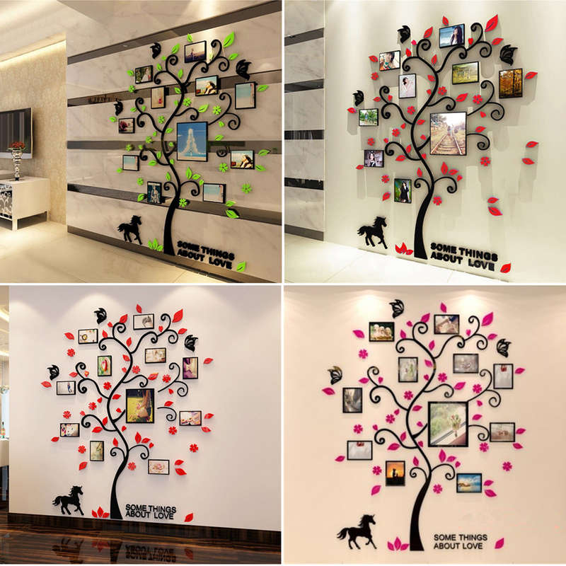 New Removable Family Photo Frame Tree Sticker Living Room Wall Decals DIY Wall D