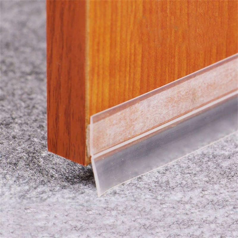 Self Adhesive Door Sealing Strip Weather Strip Silicone Soundproofing Window Seal (Length 3M)