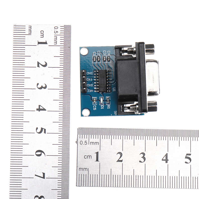 5Pcs Rs232 To Ttl Serial Port Converter Module Db9 Connector Max3232 Serial Module