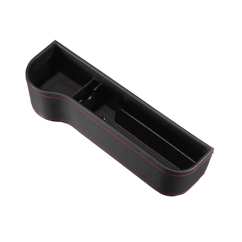 PU Leather Left Side Car Seat Crevice Gap Storage Box