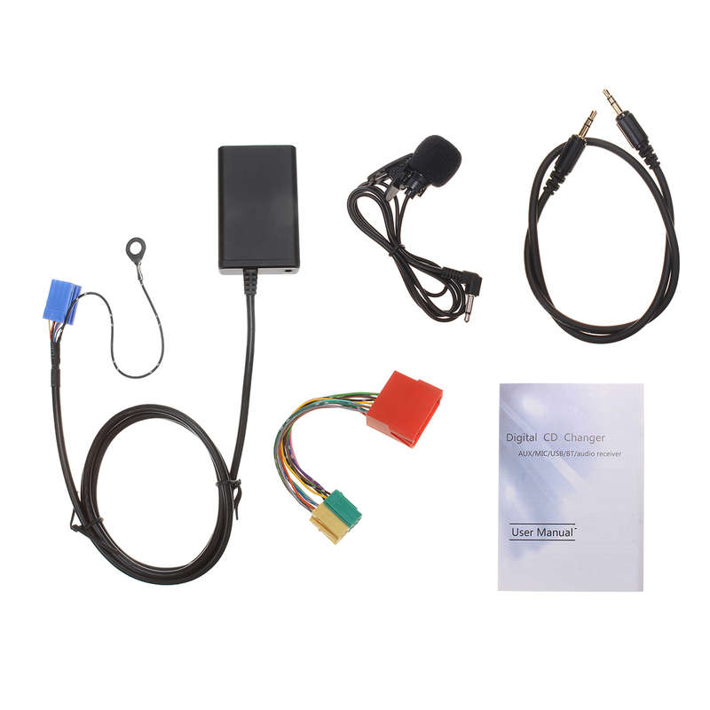 bluetooth Audio Adapter Hands-free Microphone For Audi A2 A3 8L 8P A4 B5 B6 B7 A6 4B A8 4D...