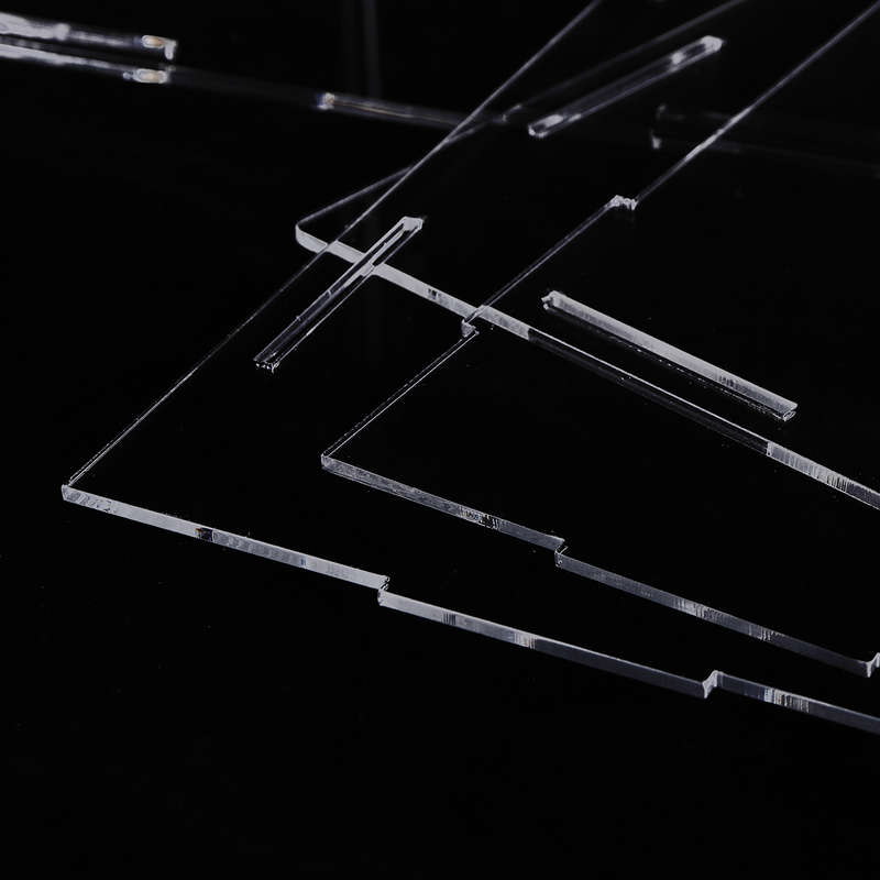 10/20/30cm Acrylic Display Case Box Dustproof Self-Assembly Model Prot (Size 20cm Color Transparent)