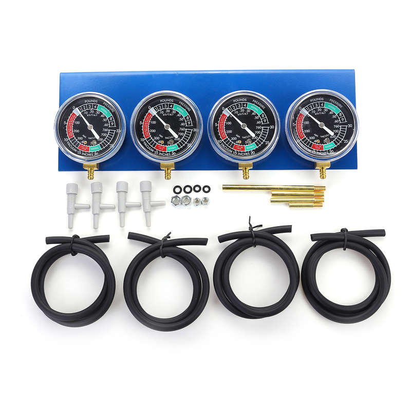 4x Motorcycle Carburetor Carb Fuel Vacuum 2/4 Cylinder Gauge Balancer Synch