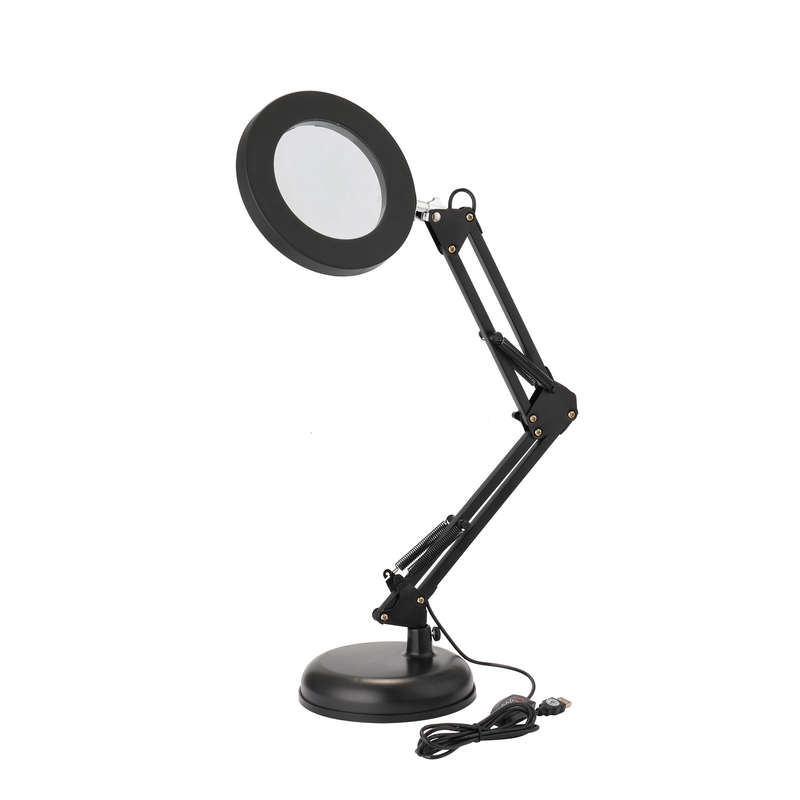 Magnifier Lamp Desktop LED Magnifier Lamp Nail Salon 5X Magnifying Lam