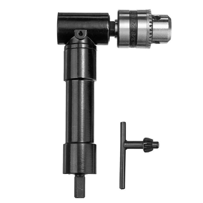 Right Angle Bend Extension 90 Degree Cordless Drill Attachment Adapter Drill Adapter Chuck (Size 2#)