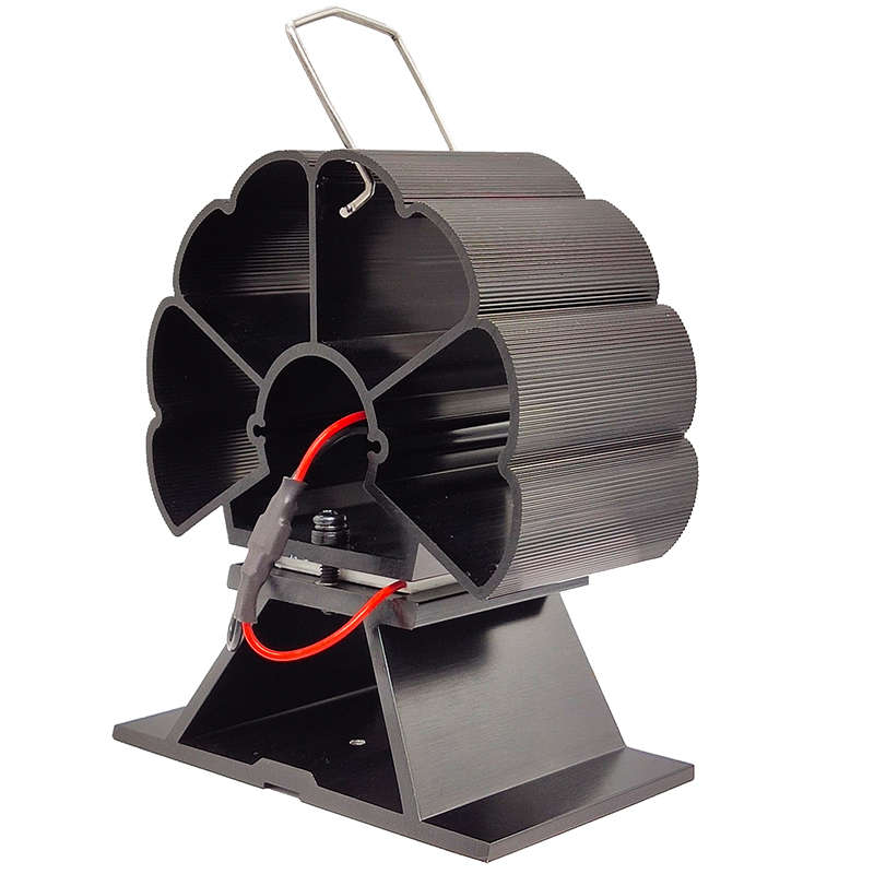 4 Blade Stove Fan 160-210CFM 1300RPM Heat Powered Stove Fan for Wood Log Burner Firep (Color Bronze)