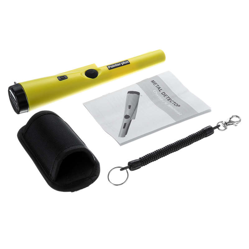Metal Detector Pinpointing Digger Garden Detecting Waterproof Black/ Yellow (Color Black)