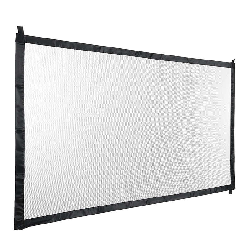 Portable Pets Enclosure Mesh Safety Folding Gate Guard Fences Kit Pet