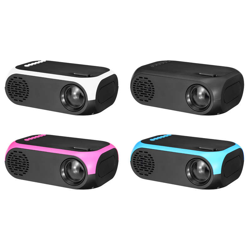 Mini LCD Projector Multimedia Projector Support 1080P TF card AV USB HD Interface Portable Home Thea