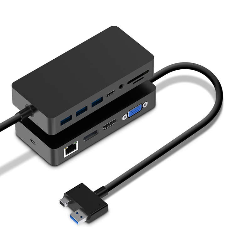 ROCKETEK SH701 USB Hub Card Reader Docking Station for Surface