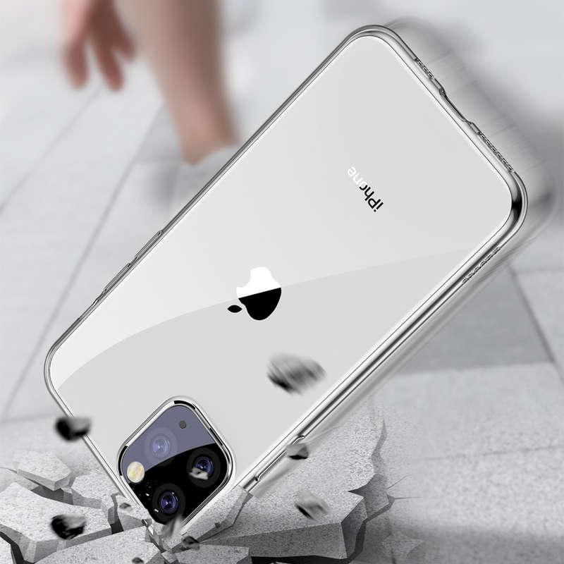 Baseus Ultra Thin Transparent Clear Soft TPU Protective Case for iPhone 11 (Color Transparent Black)