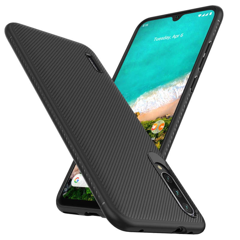Bakeey Carbon Fiber Texture Slim Soft Silicone Shockproof Protective Case for Xiaomi Mi 9 Lite / Xia