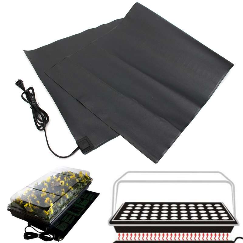 110V/220V 121X52cm Seedling Heat Mat Seeds Starter Germination Propagation Clone (Plug 220V EU Plug)