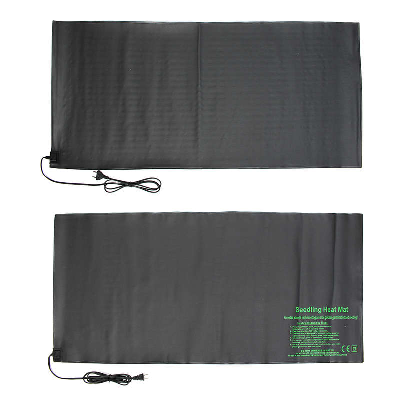 110V/220V 121X52cm Seedling Heat Mat Seeds Starter Germination Propagation Clone (Plug 220V EU Plug)