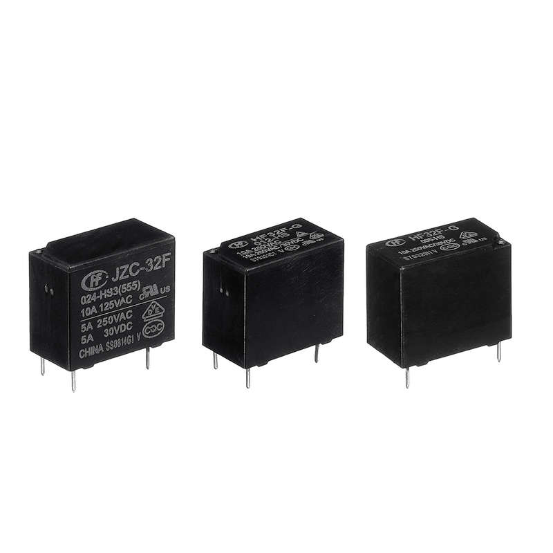 5Pcs Hf32F-Jzc-32F- 005 012 024-Hs3 Relay Module 10A 4Pin
