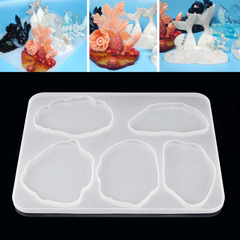 Agate Resin Casting Mold Silicone Making Epoxy Mould Craft DIY Clay Tool