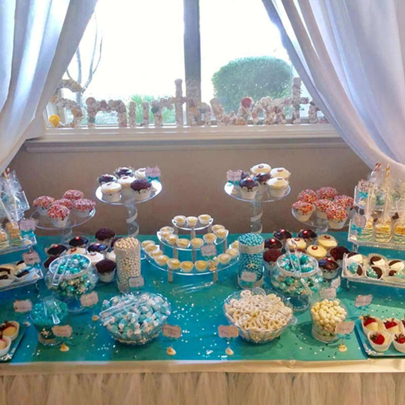 3 Tiers Cupcakes Stand Acrylic Display Desserts Stand For Home Birthda
