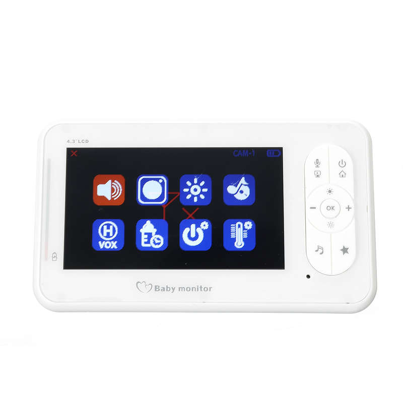 4.3 inch Wireless HD Audio Video Baby Monitor Night Vision Security Camera Viewer Monitors
