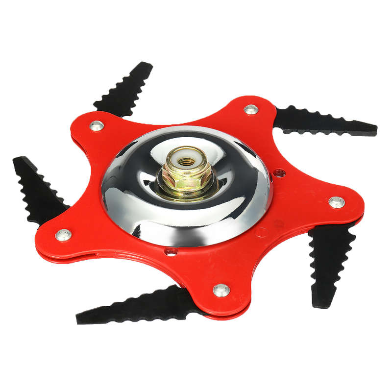 5 Steel Blades Razor Grass Trimmer Head 65Mn Lawn Mower Grass Cutter Brush Cutter Set (Size A)