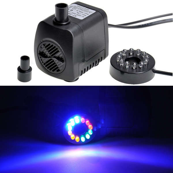 800L/H 210 GPH Submersible Water Pump For Aquarium Fish Tank Pond Fountain Wi (Adaptor 110V US Plug)