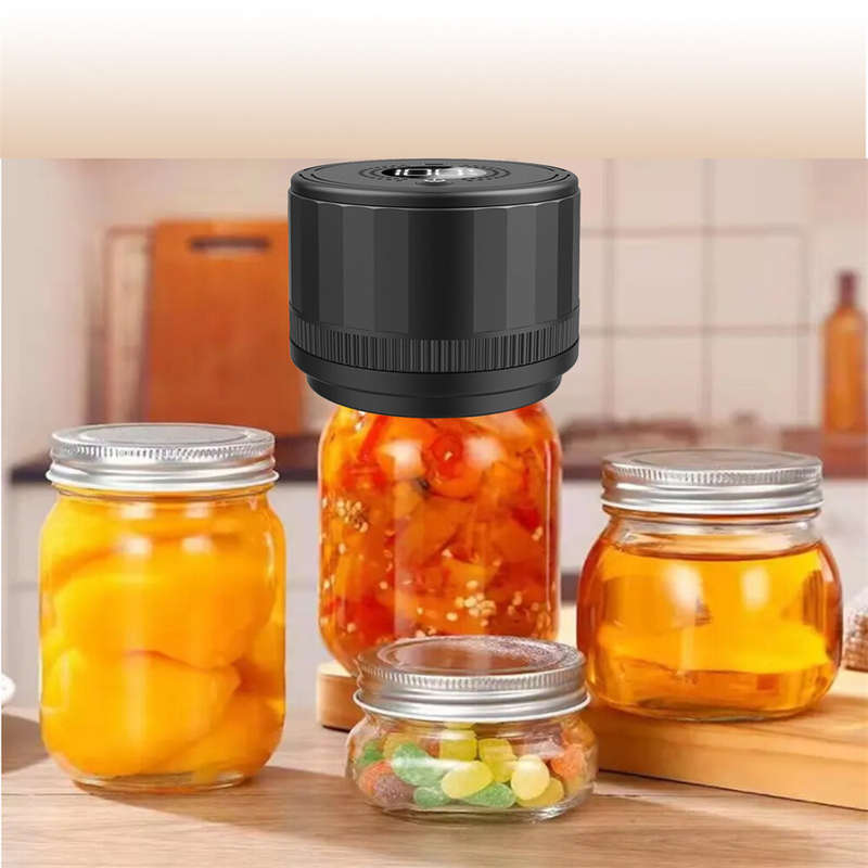 Electric Mason Jar Vacuum Sealer Kit Compatible with Wide-Mouth & Regular-Mouth Mason Jars Canning V