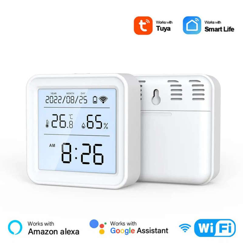 Smart WiFi Hygrometer Thermometer Sensor Indoor Temperature Humidity Monitor Works with Alexa Google