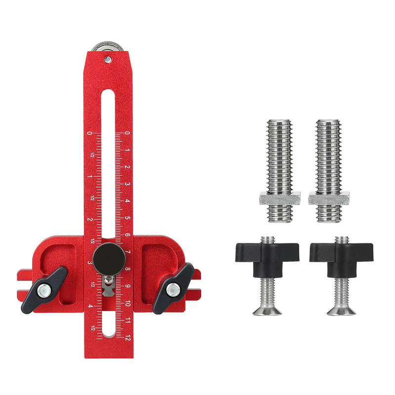 120mm Thin Table Saw Jig Aluminium Alloy Anodized Adjustable Limiter for Precision Woodworking Compa