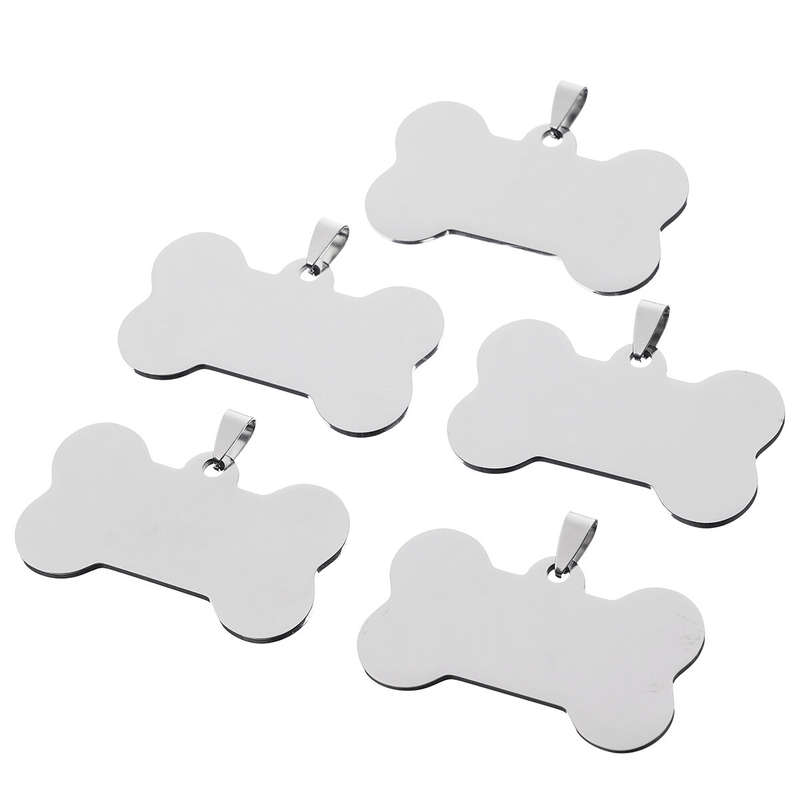 ATOMSTACK 5Pcs Metal Dog Tag Laser Machine DIY Cutting Engraving Materials