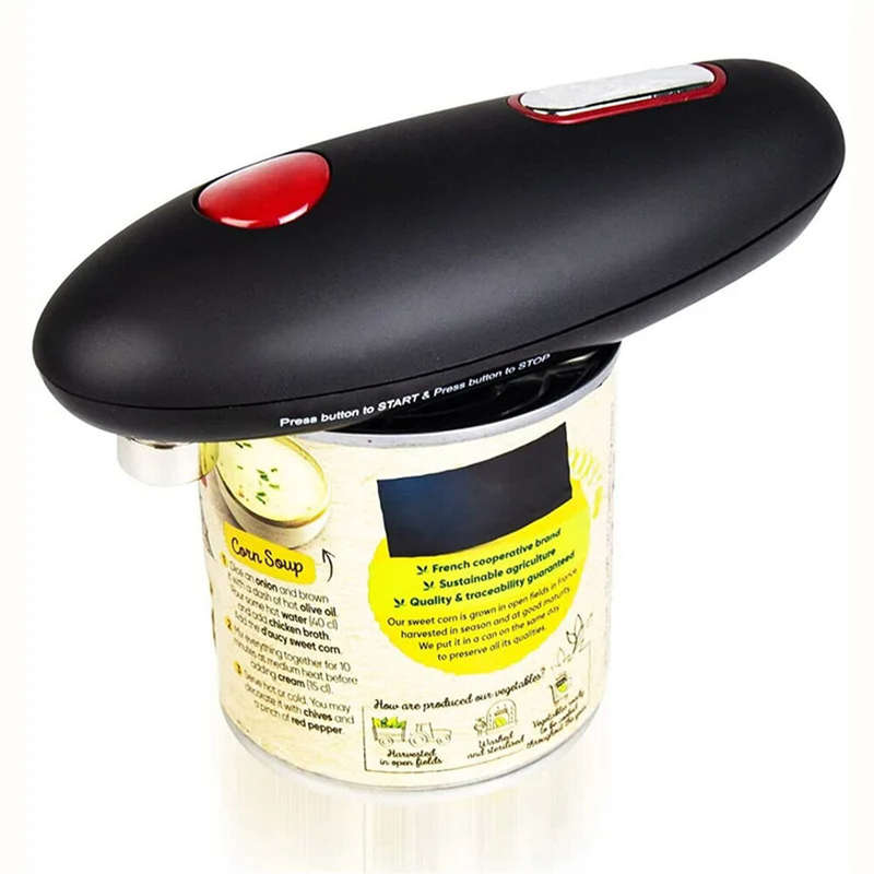 Electric Can Opener Handheld Automatic Bottle Opener Jar Can Tin Touch No Sharp Edges High Power Ope