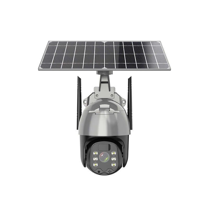 Q5BPro 4G Solar Powered Camera PTZ Wireless Color Night Vision 9600mAh Buit-in Mic Audio Intercom IP