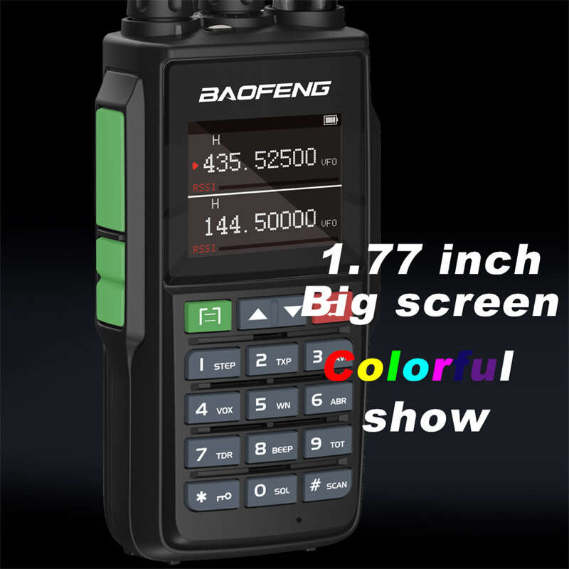 Baofeng UV-22L 5W Dual Band Walkie Talkie 1.77inch Screen 999 Channels 2800mAh NOAA Type-C Rechargea