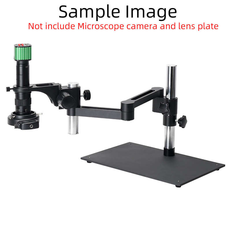 HAYEAR Articulating Arm Clamp Microscope Bracket 76mm 50mm Focusing Holder For Stereo Microscope Mon