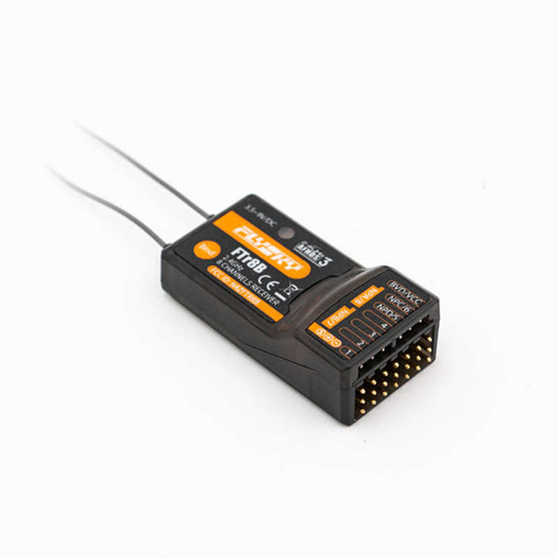 FlySky FTr8B 2.4GHz 8CH Dual-antenna Dual-receiving AFHDS 3 Receiver PWM/PPM/i.BUS/S.BUS Output for