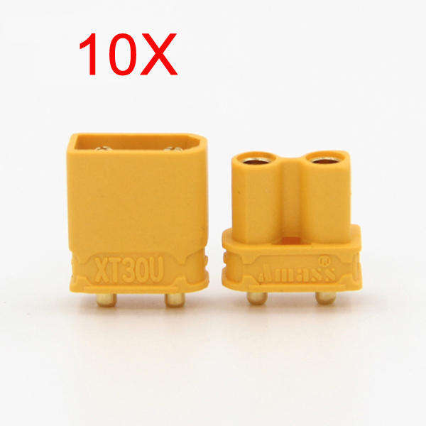 10X Amass XT30UPB XT30 UPB 2mm Plug Male Female Bullet Connectors Plugs For RC Drone Airplane Batter