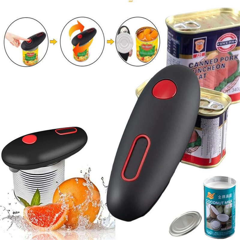 Electric Can Opener Handheld Automatic Bottle Opener Jar Can Tin Touch No Sharp Edges High Power Ope