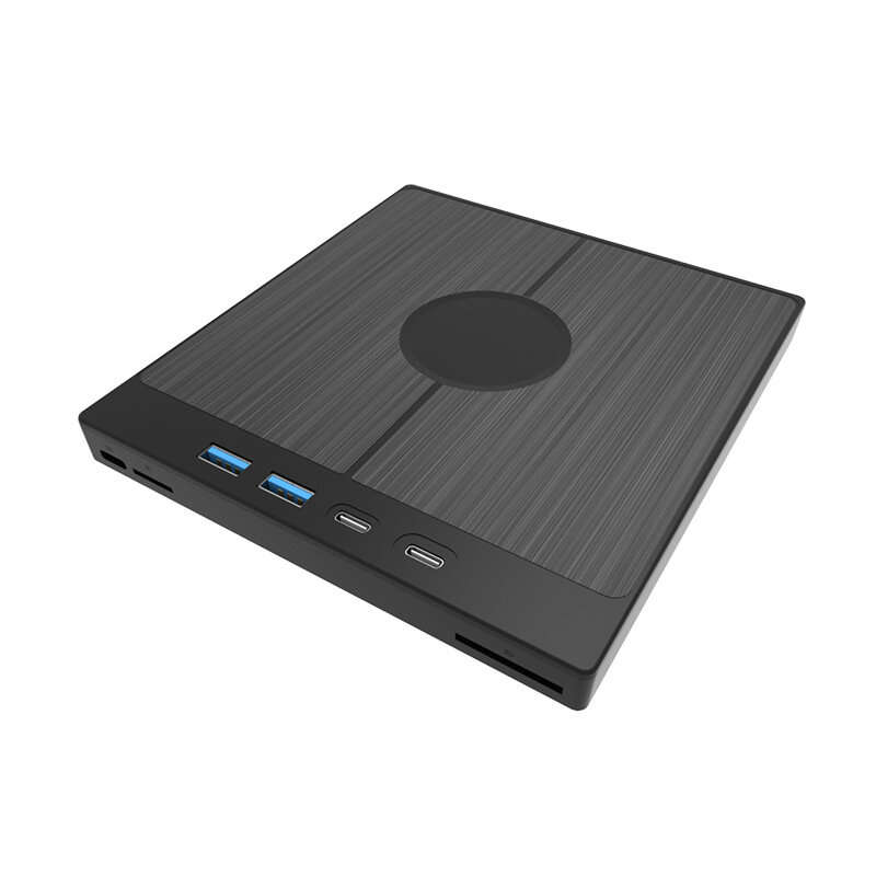 7 in 1 External CD/DVD Drive CD Burner with 2 USB/Type-C Ports USB 3.0 Portable CD/DVD Burner 1 TF/S